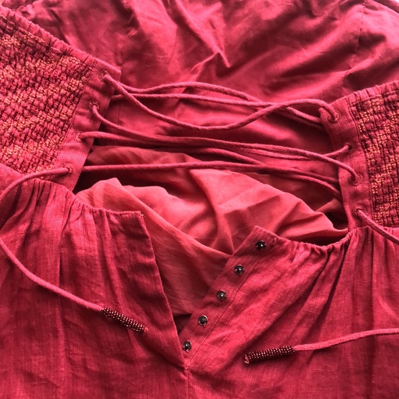 Free People strapless beaded tiered corset dress - Picture 4 of 13